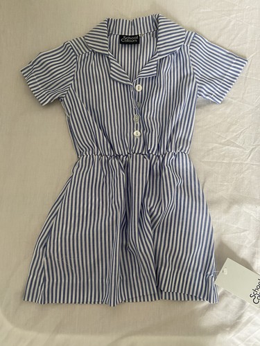 School colours blue stripped - blue,