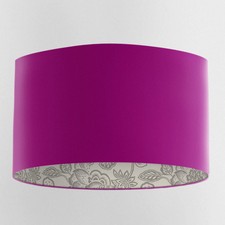Plum Velvet Handmade Lampshade