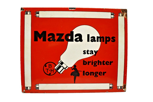 Vintage mazda lamps porcelain - vintage,