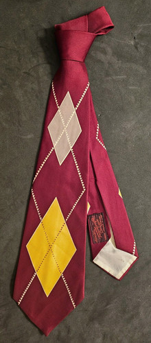 Vintage 1940s argyle print - 1940s,