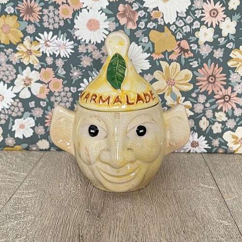 Lemon marmalade funny face pot - lemon,