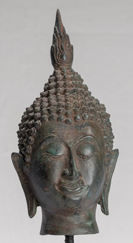 Buddha head antique thai - buddha,