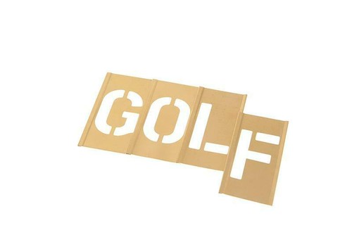 Stencils set brass - set, of