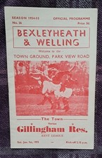 1954/55 Kent League - BEXLEYHEATH & WELLING v. GILLINGHAM RESERVES