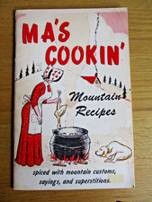 Ma's Cookin' Mountain Recipes Ozark US Vintage Cookery Book 1975 Arkansas