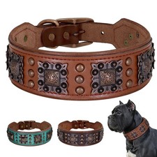 Wide Luxury Leather Studded