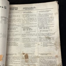 Honda CB250T CB400T  Workshop