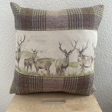 Cushion Square Tweed Stag