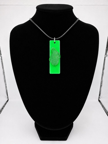 Sea glass pendant necklace - , on