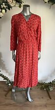 JOULES Josie Dress Size 10 12 14 16 20 22 Midi Red Butterfly Print NEW FREEPOST
