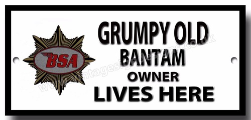 Grumpy old bsa bantam - grumpy,