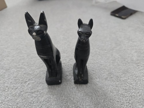 Vintage black egyptian cat - black,