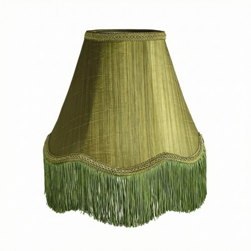 Lampshade with fringe trim - lampshade,