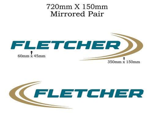70cm custom fletcher decal - custom,