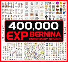 EXP Bernina Embroidery Design Files on USB - 400,000 Machine Designs