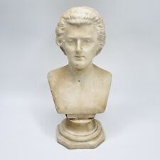 Antique Mozart Plaster Bust Figurine by Edward Withers London 22 Wardour St 20cm