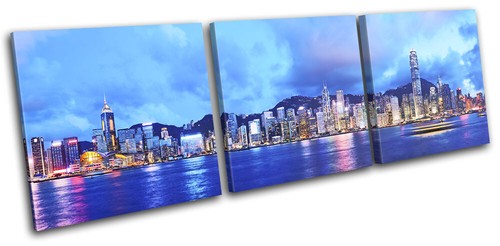 Hong kong skyline night asia - skyline,