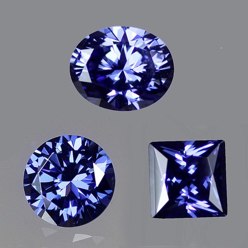 Simulated tanzanite cubic - simulated,