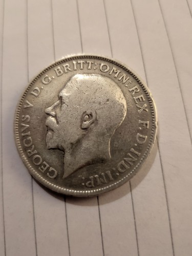 Silver one florin 1914 - one,