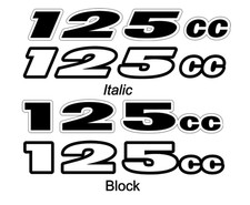 2x 125cc MotorBike Decal