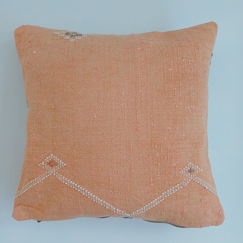Moroccan cactus silk cushion - moroccan,