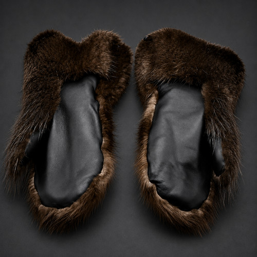 Long winter beaver fur men's