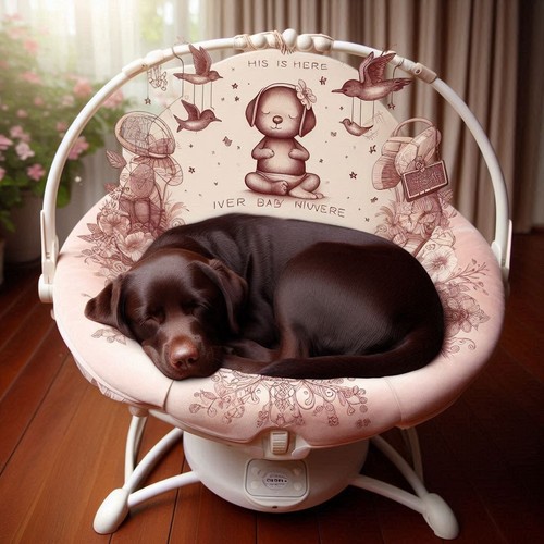Chocolate labrador cross - (44),