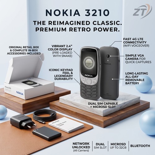 Brand new nokia 3210 - brand, grunge