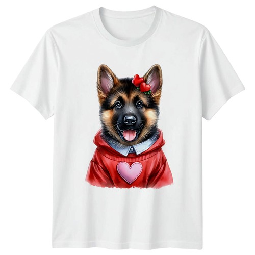 German shepherd puppy - puppy, hearts