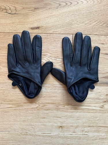 Black faux leather - black,