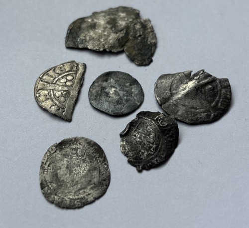 Medieval hammered silver coins - silver,