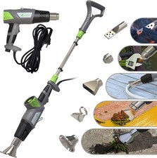 VOUNOT 5-in-1 Electric Weed Burner Hot Air Gun 2000 W with 5 m Cable and 5 No...