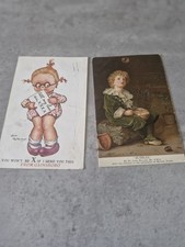2 Old Vintage Postcards  Pears
