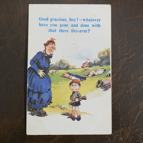 Vintage postcard comic - vintage,