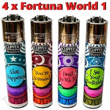 4 x Clipper Lighters FORTUNA