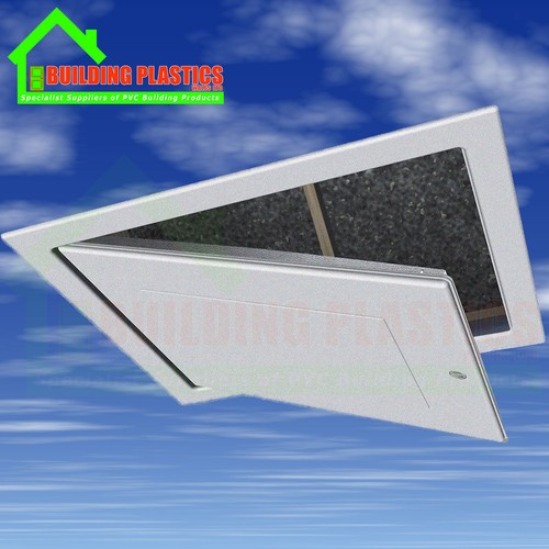 Manthorpe white loft hatch - white,