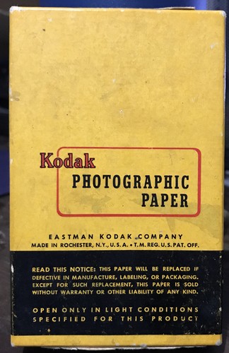 Kodak photographic paper box - kodak,