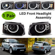 1Pair LED Headlights DRL Start Blue For Range Rover Sport L320 2010-2013 Upgrade
