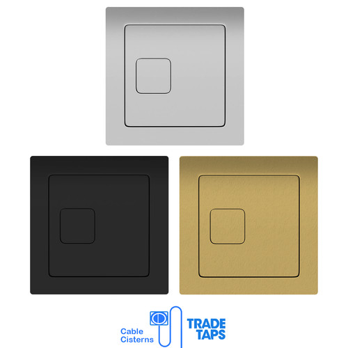 Dual flush plate - flush, button
