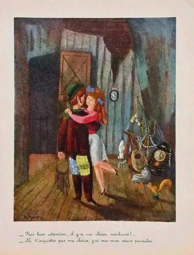 Raymond peynet engraving - raymond,