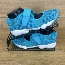 Nike Sandals Womens Size UK 6.5 Air Rift Aqua Blue Mesh Split Toe Sports Shoes