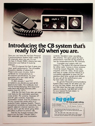 Gain radio magazine ad - cb,