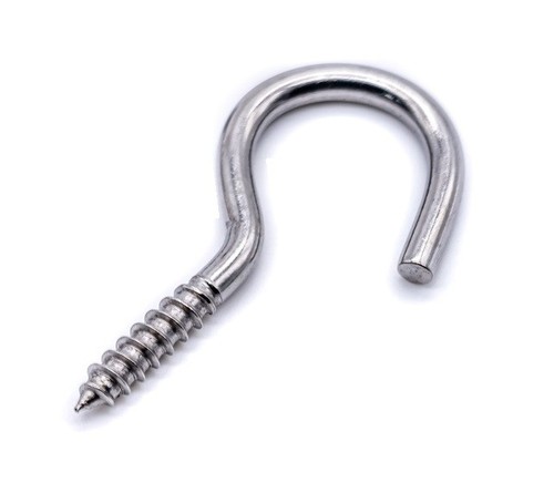 Woodscrew cup hook - hook, hooks