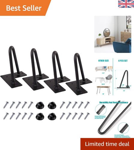 Satin black inch hairpin - satin,