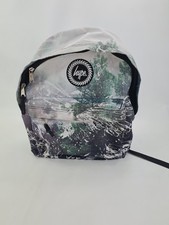 Hype Green And White Paint Splatter Speckle Backpack School Bag