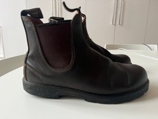 BLUNDSTONE 550 WALNUT BROWN LEATHER CHELSEA BOOTS. UK 8. USED.