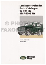 1987-2006 Land Rover Defender Parts Book 90 110 130 Part Catalog Catalogue