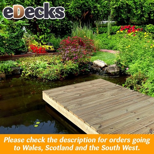 Softwood decking walkway - decking,