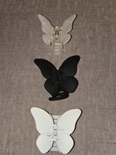 Butterfly Hair Claw Clip Bundle X 3 - New