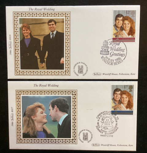 1986 royal wedding fdcs - 1986,
